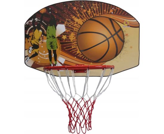 Interplastic Tablica do Koszykówki Kosza z Siatką Zestaw KUBISPORT 90 x 60 cm Для баскетбола