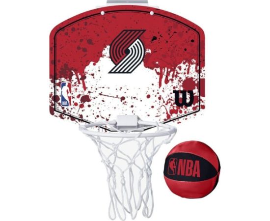 Wilson Wilson NBA Team Portland Trailblazers Mini Hoop WTBA1302POR Czerwone One size Для баскетбола