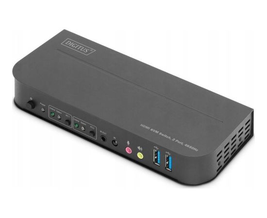 Digitus KVM Switch 2x1 HDMI HDMI Out USB 4Kx2K 60Hz Jaunumi - Datori