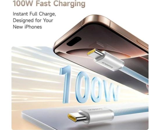 Baseus Dynamic 4 Pro Series Data Cable Datu kabelis USB-C - USB-C 100W 1m / zils Data USB kabeļi