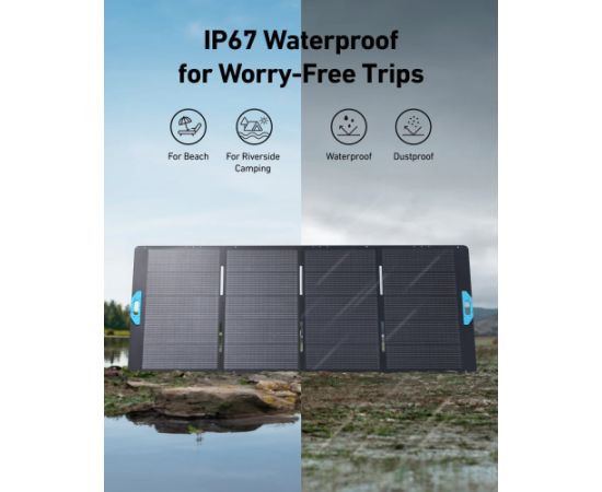400 Anker Solix SOLIX PS400 Bifacial Portable Solar Panel Saules paneļi