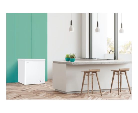 Candy Freezer CCHH 100E Energy efficiency class E Chest Free standing Height 84.5 cm Total net capacity 97 L White Jaunumi Sadz. tehnika