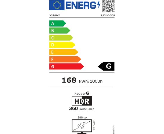 Xiaomi S Mini LED 2026 85 Smart TV Google TV 4K UHD Dark Grey Телевизоры