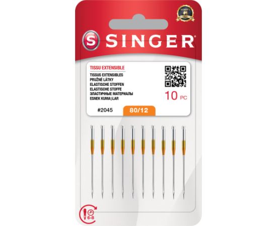 Singer Needle, 2045 SZ12 BLST W/10 Аксессуары для швейных машин