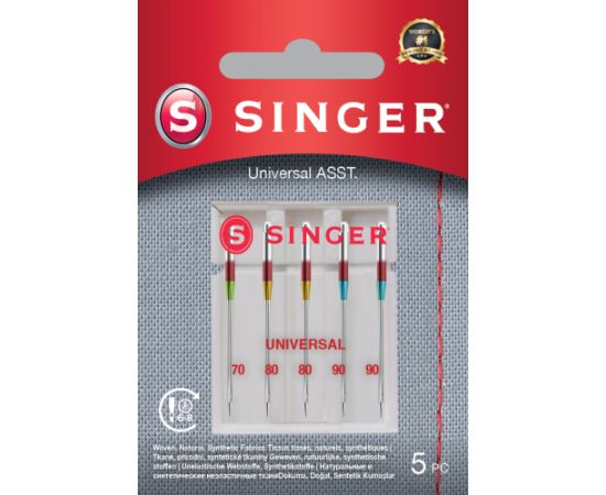 Singer Universal Needle ASST 5PK for Woven Fabrics Аксессуары для швейных машин