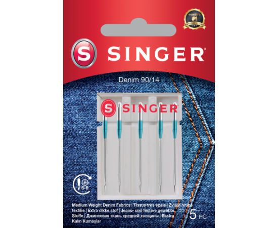 Singer Denim Needle 90/14 5PK Аксессуары для швейных машин