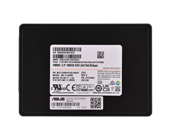 SSD Samsung PM893 480GB SATA 2.5" MZ7L3480HCHQ-00A07 (DWPD 1) Новинки Компьютерная техника