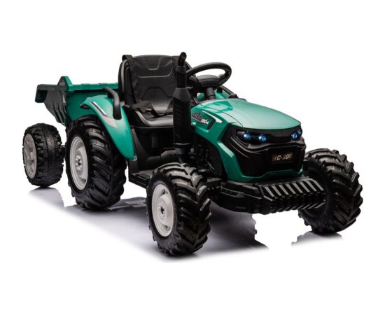 Lean Cars HC-306 Battery Operated Tractor With Trailer Dark Green 24V Новости - Детские товары
