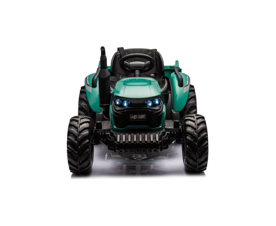 Lean Cars HC-306 Battery Operated Tractor With Trailer Dark Green 24V Новости - Детские товары