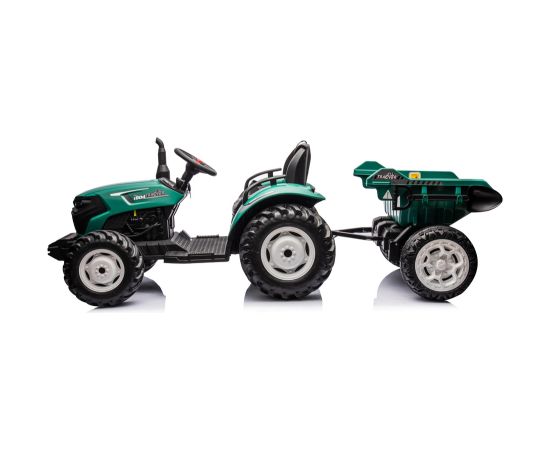 Lean Cars HC-306 Battery Operated Tractor With Trailer Dark Green 24V Новости - Детские товары