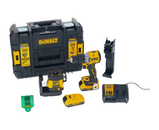 Akumulatora instrumentu komplekts DeWalt DCK2095D2T-QW; 18 V; 60 Nm; 3x360°; 2x2,0 Ah akum. Наборы электроинструментов