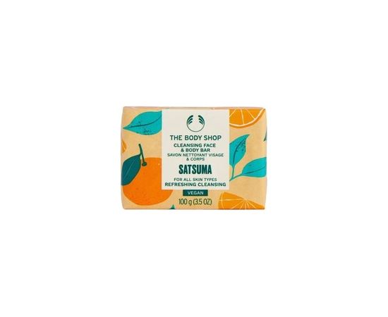 The Body Shop Satsuma Cleansing Face & Body Bar 100.0g Ķermeņa kosmētika