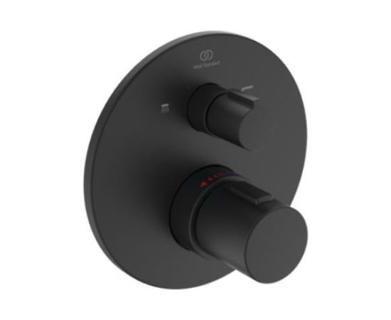 Ideal Standard vannas/dušas termostata Ceratherm T100 virsapmetuma daļa, matēta melna Встраиваемые