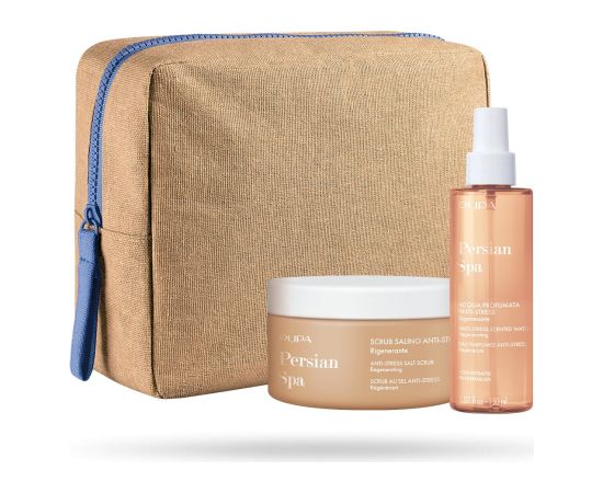 Pupa Set Pupa: Persian Spa, Regenerating, Body Scrub, 350 ml + Persian Spa, Regenerating, Body Spray, Body, 150 ml + Pupa, GWP Textile Pouch For Women Духи и косметика