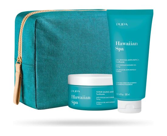 Pupa Set Pupa: Hawaiian Spa, Anti-Fatigue, Body Scrub, 350 g + Hawaiian Spa, Anti-Fatigue, Shower Gel, 300 ml For Women Smaržas - NESAKĀRTOTS