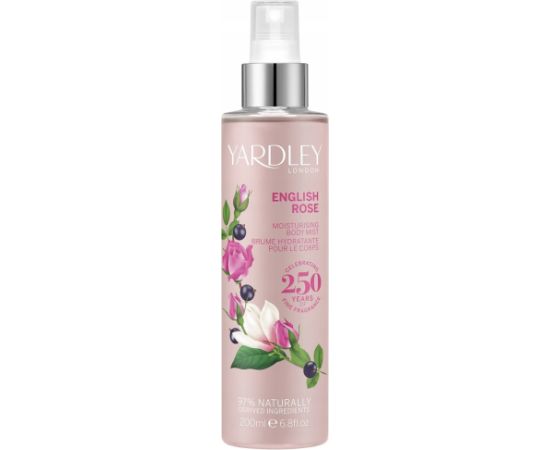 Yardley Yardley, English Rose, Scented Spray, For Women, 200 ml For Women Sieviešu Smaržas