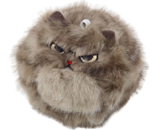LeanToys Pluszowy Brązowy Kotek z Kręcącym Ogonkiem Dźwięki Piszczenia Brelok 9 cm Мягкие игрушки