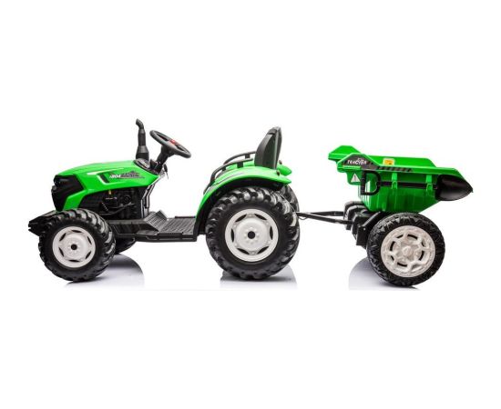 Lean Cars Traktor Na Akumulator HC-306 Z Przyczepą Jasno Zielony 24V Новости - Детские товары