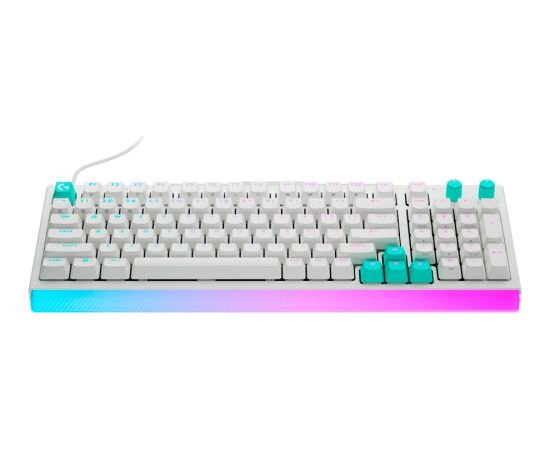 LOGITECH G512 X 98 Wired Gaming Keyboard - WHITE - US INT'L - USB - EMEA28i - 935 - TACTILE Klaviatūras