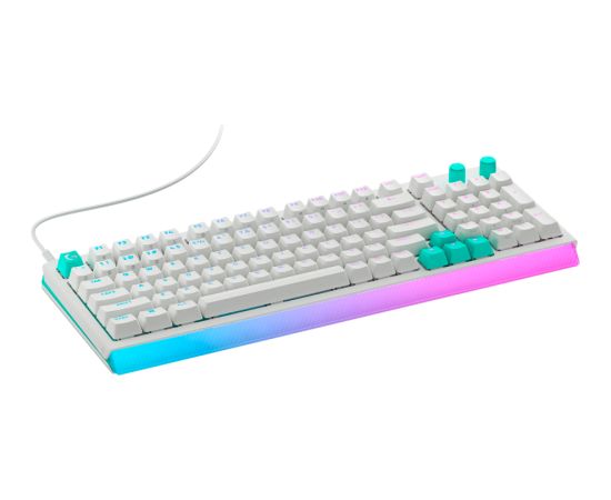 LOGITECH G512 X 98 Wired Gaming Keyboard - WHITE - US INT'L - USB - EMEA28i - 935 - TACTILE Klaviatūras