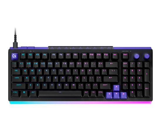 LOGITECH G512 X 98 Wired Gaming Keyboard - BLACK - US INT'L - USB - EMEA28i - 935 - TACTILE Klaviatūras