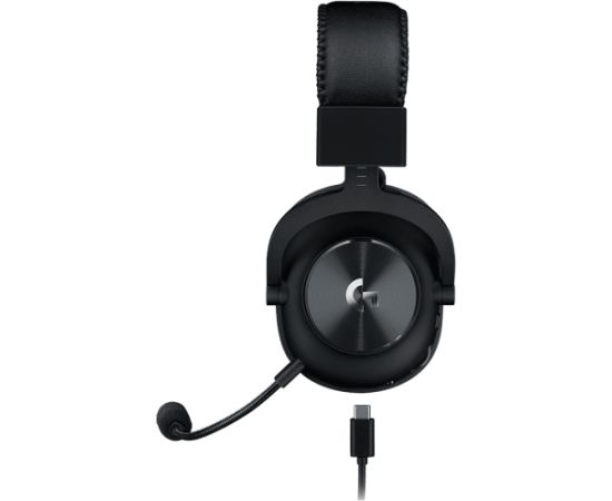 LOGITECH G PRO X Gaming Headset - BLACK - USB + Stand - EMEA-914 Jaunumi - Datori