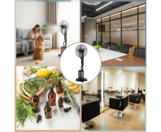 LED miglas ventilators ar mitrinātāju, ar tālvadības pulti, 90 W, KB 9043, Klausberg Ventilatori