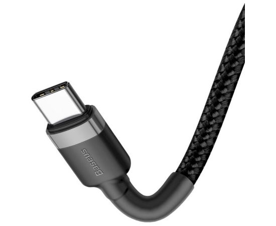 Baseus CATKLF-GG1 Cafule USB-C kabelis 60W 1m / pelēks/melns Data USB kabeļi