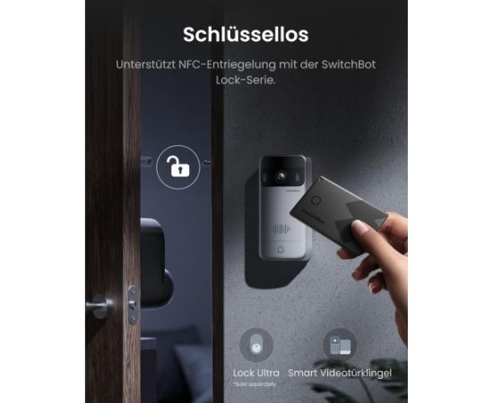 Switchbot video doorbell incl. display (white/silver) LED / LCD мониторы