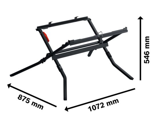 Bosch Powertools transport and work table GTA700 0601B22900 (black, for Bosch table saws) Jaunumi -Dārzam