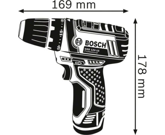 Bosch Powertools 12V professional set GSR 12V-15, GWS 12V-76 combo kit (blue, 2x Li-ion battery 2.0Ah, L-BOXX) Новинки Для дома и сада 