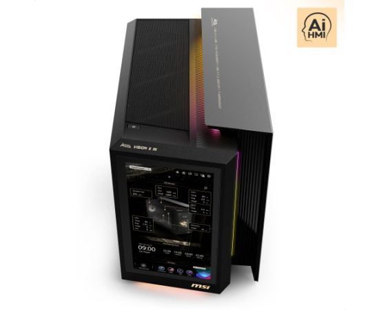 MSI MEG Vision X AI 2NVV9-285AT (black/transparent, Windows 11 Home) Personālie datori