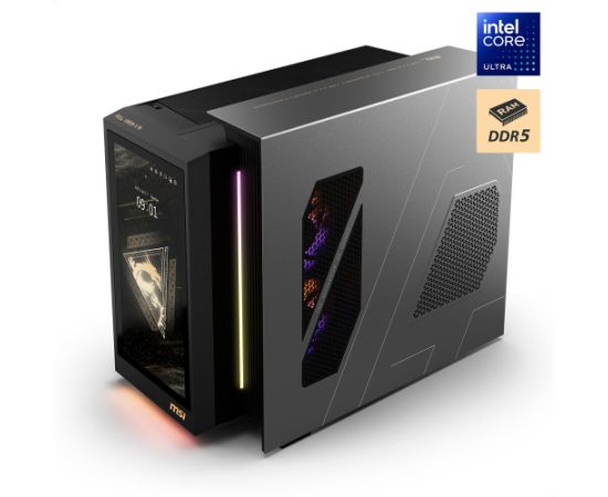 MSI MEG Vision X AI 2NVV9-285AT (black/transparent, Windows 11 Home) Personālie datori