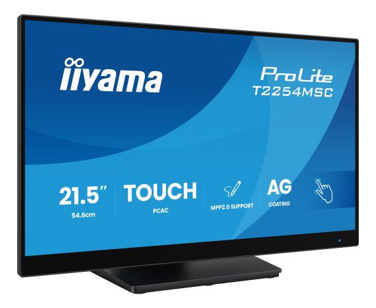 Iiyama ProLite T2254MSC-B2AG (54.6 cm (21.5 inches), black (matt), FullHD, IPS, touchscreen, USB hub, 100Hz panel) Новинки Компьютерная техника