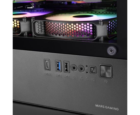 TACENS MARS MC-VECTOR 4xARGB USB-C mATX- obudowa/cases Datoru korpusi