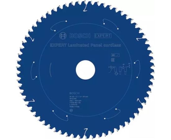 Griešanas disks Bosch 2608902130; 216x30x2,1 mm; Z66 Zāģripas