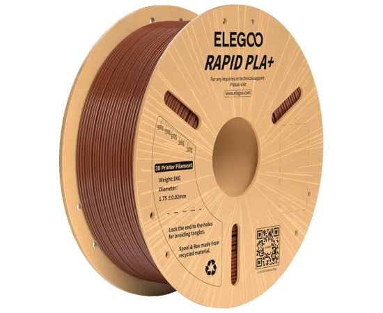 ELEGOO Rapid PLA+ Filament (Brown) 3D Printeri un lāzergravētāji