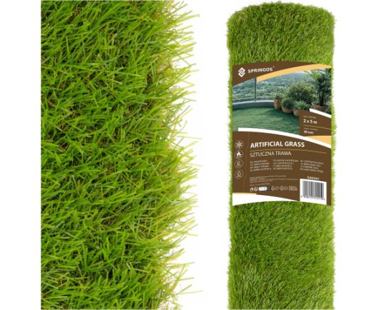 Springos Искусственная трава 2 x 5 м GA0261 Новости, мебель, дом