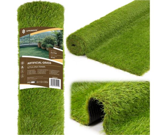 Springos Искусственная трава 2 x 5 м GA0261 Новости, мебель, дом