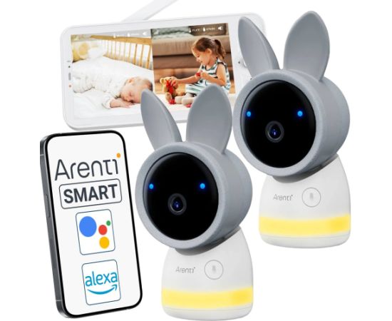 Niania Arenti Arenti 4MP Wi-Fi Baby  Kit with dual cameras + LCD Mazuļu uzraudzības ierīces