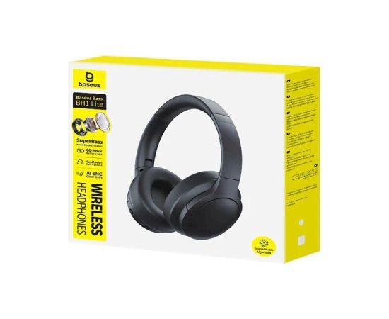 Baseus Bass BH1 Lite True Wireless Earphones Bezvadu austiņas / kosmiski melns Austiņas