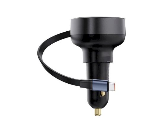 Baseus Enjoyment Pro Car Charger Automašīnas lādētājs USB-C 60W / melns Telefonu lādētāji 12v Automašīnām