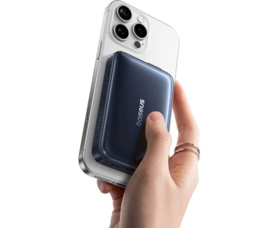 Baseus PicoGo AM61 Qi2.2 45W Magnētiskais powerbank 10000mAh / kosmiski melns Power Banks