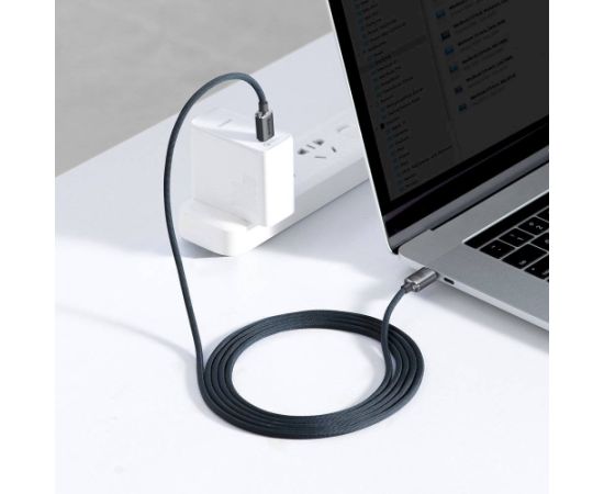 Baseus CAJY000701 Crystal Shine Series Datu kabelis USB-C - USB-C 100W 2m / melns Data USB kabeļi
