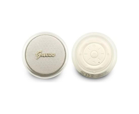 Guess Script Metal Logo Bluetooth Skaļrunis 5W zeltaina Bezvadu skaļruņi