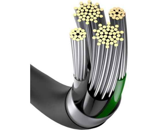 Baseus CALYS-C01 Superior Fast Charging Data Cable USB-Lightning Uzlādes un datu kabelis 2.4A 2m / melns Data USB kabeļi