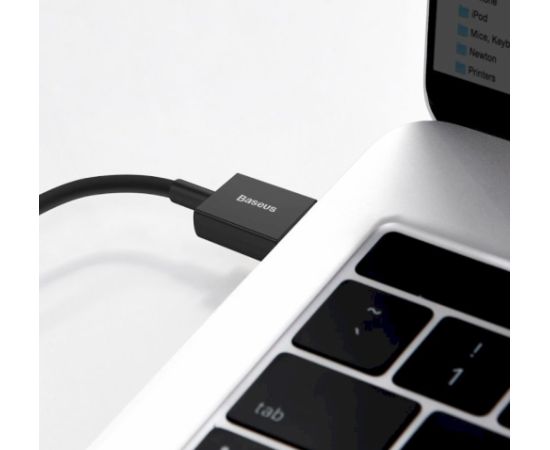 Baseus CALYS-C01 Superior Fast Charging Data Cable USB-Lightning Uzlādes un datu kabelis 2.4A 2m / melns Data USB kabeļi