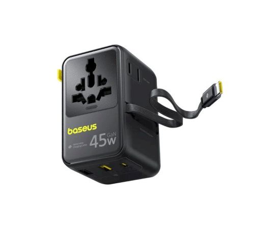Baseus PicoGo AG11 Fast Universal 45W Tīkla lādētājs / kosmiski melns Telefonu lādētāji 220v