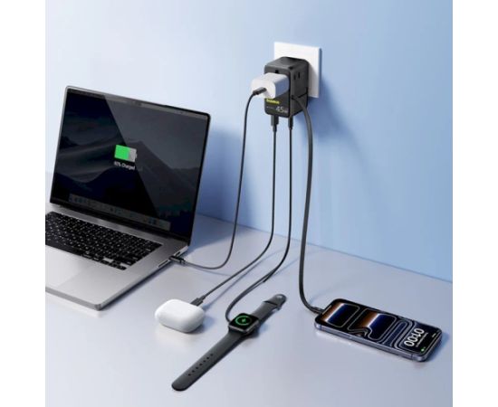 Baseus PicoGo AG11 Fast Universal 45W Tīkla lādētājs / kosmiski melns Telefonu lādētāji 220v