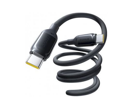 Baseus PicoGo Fast Charging Data Cable Uzlādes un datu kabelis USB-C - USB-C 240W 1m / kosmiski melns Data USB kabeļi